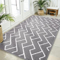 OLANLY Front Door Mat, Non-Slip Rubber Backing, Dirt Resistant and Absorbent, Washable, Easy to Clean Low-Profile Indoor Doormat for Back Door, Entryway, Inside Entrance, 59x35, Grey