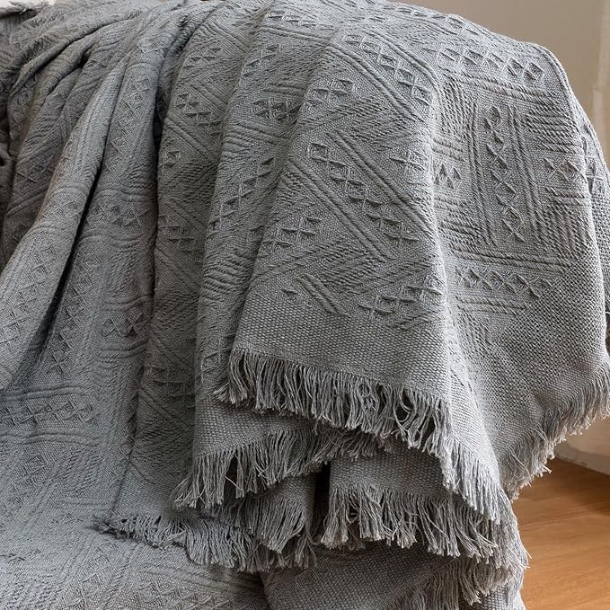 HOMERILLA Sectional Couch Covers for Sectional Sofa L Shaped Sofa Cover Blanket 2 Pieces L Shape Furniture Protector for Pets Dogs (Dark Grey, XXX-Large)