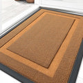 OLANLY Front Door Mat Indoor Outdoor Entrance, Waterproof All-Season, All-Weather Doormat, Sturdy Natural Rubber, Low Profile, Easy Clean Patio Porch Entryway Mat, 29.5x17, Tangerine Orange