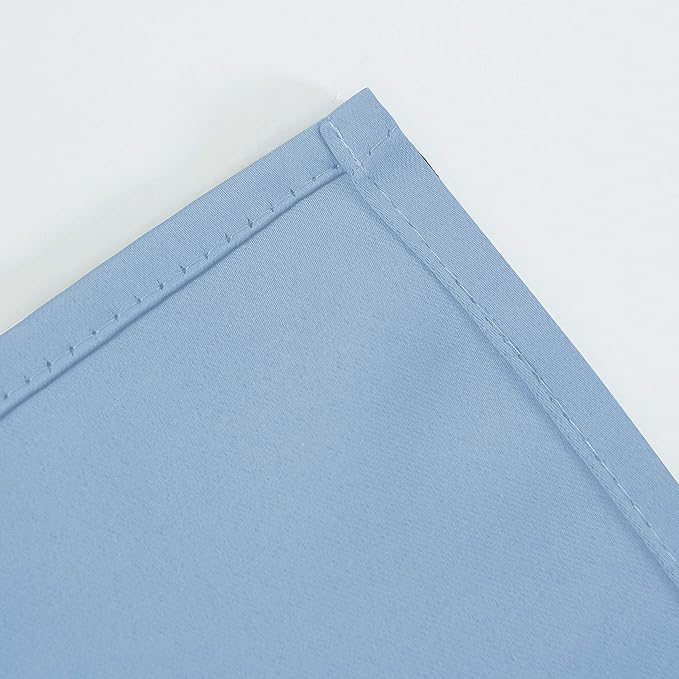 LEMOMO Sky Blue Thermal Blackout Curtains/42 x 72 Inch/Set of 2 Panels Room Darkening Curtains for Bedroom