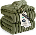 Bedsure GentleSoft Moss Fleece Queen Blanket for Couch - Cozy Soft Blankets for Women, Cute Small Throws for Girls, 90x90 Inches