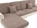 Couch Cushion Cover Seat Cushion Cover Stretch Armchair Cover Separate Sectional Sofa Slipcovers Furniture Protector(1 Piece for Seat or Sofa Backrest, Khaki)
