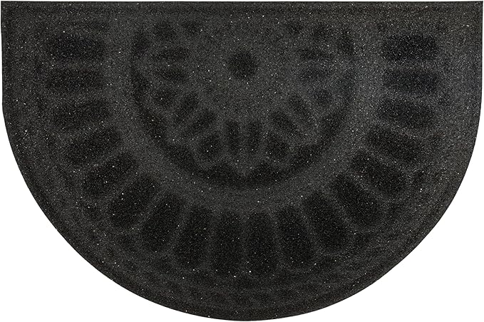 Mohawk Home Swirl Style Casual Ornamental Denim Blue 2' X 3' All Weather Outdoor Door Mat Perfect for Porch, Garage
