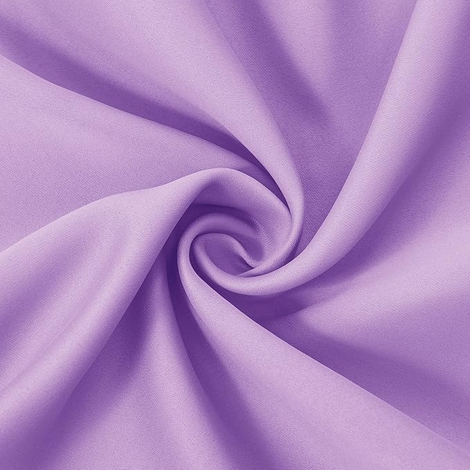 LEMOMO Blackout Curtains 42 x 84 inch/Lavender Curtains Set of 2 Panels/Thermal Insulated Room Darkening Bedroom Curtains